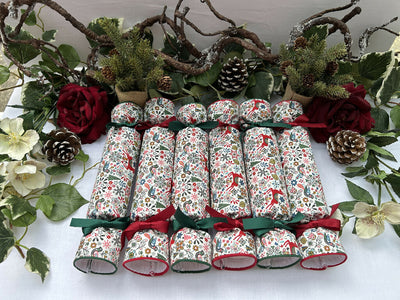 Liberty Print Fabric Christmas Crackers: Eco Reusable Holiday Decor