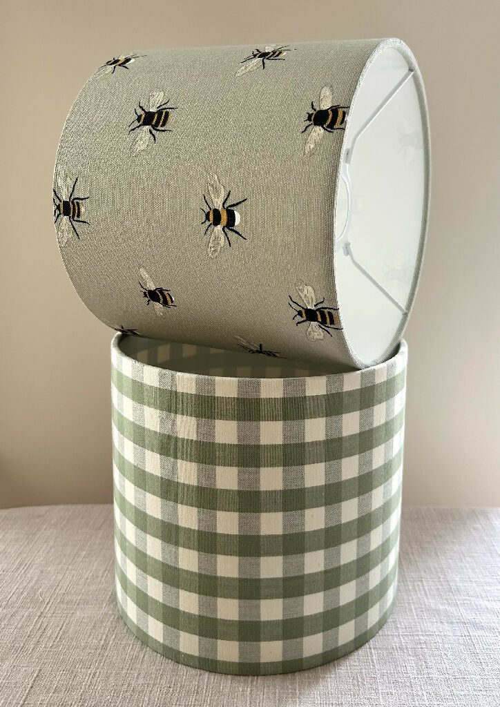 'Sage Bees' Lampshade