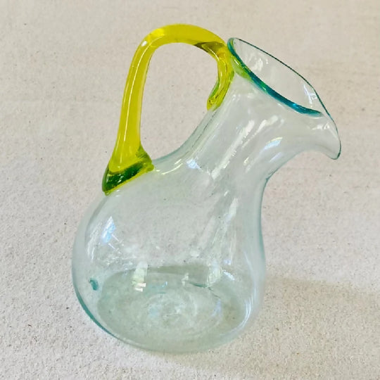 Slanted Jug with Colourful Handles