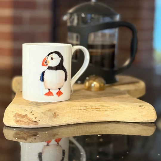 Puffin Bone China Mug - Coastal Collection