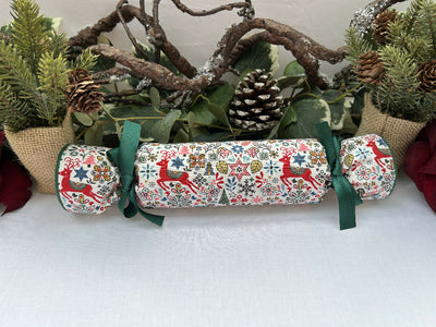 Liberty Print Fabric Christmas Crackers: Eco Reusable Holiday Decor