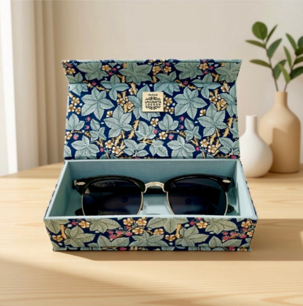 Handmade William Morris Bramble Eyeglass and Keepsake Case