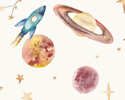 Planets Solar System Curtain Fabric