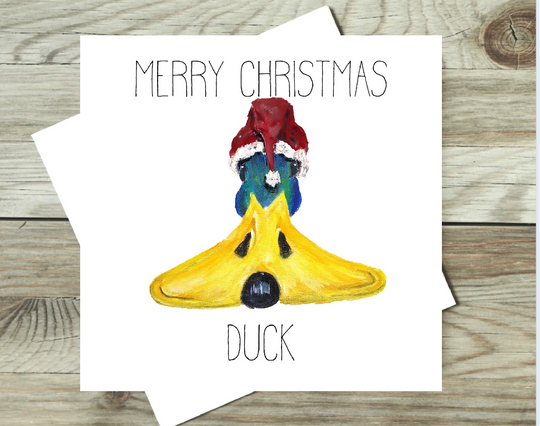 Christmas Ay Up Duck Card