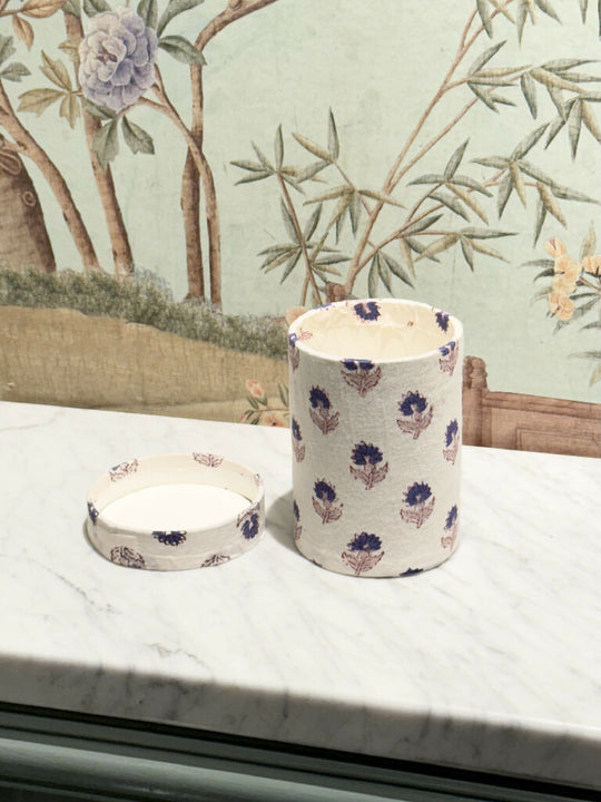 Blue Floral Pen Pot Holder