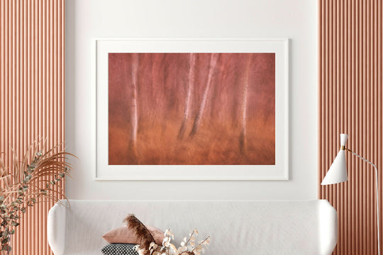 Ochre Wood - Warming Autumnal Art Print