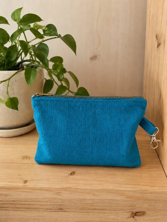 Handmade Fabric Purse – Teal Design