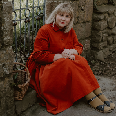 2 Dorothy shirtdress in  saffron corduroy