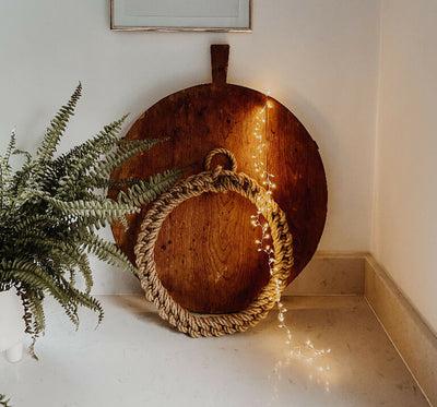 30cm Jute Rope Christmas Wreath