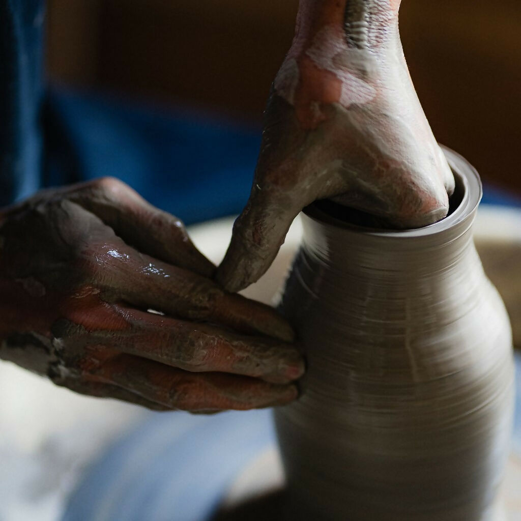 Handmade Stoneware Olive Oil Bottle 300ml. Rustic Kitchen Accessory