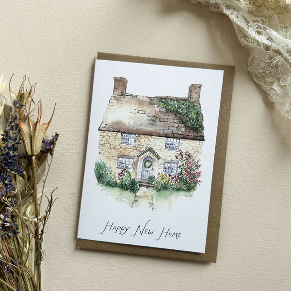 New Home - Country Cottage Greeting Card