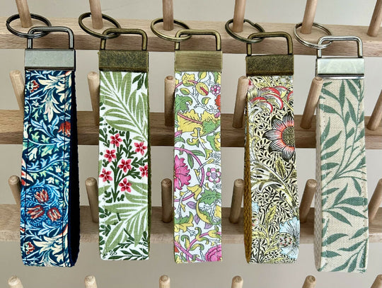 William Morris Fabric Keyring