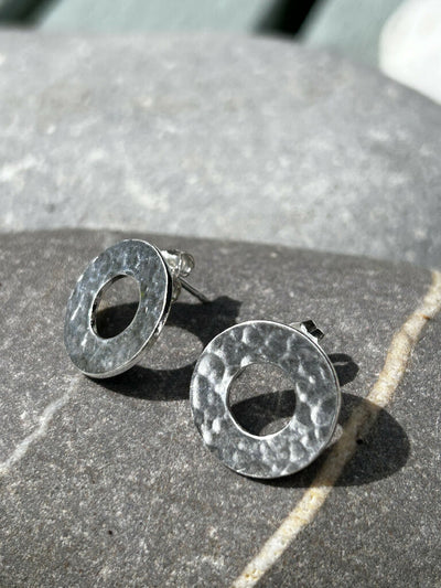 Water Ripples Silver Earrings