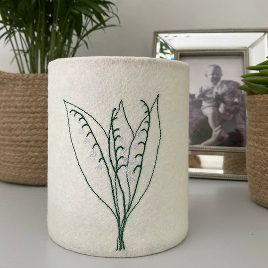Embroidered Lily of the Valley Lantern