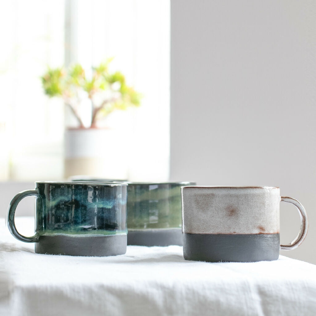 Stoneware Mug Storm Waterfall