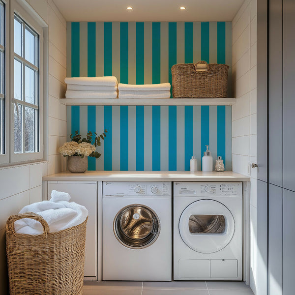 Ocean Beach Stripe Wallpaper