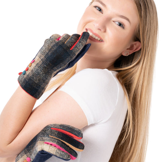 Tweed Gloves - Touchscreen Compatible