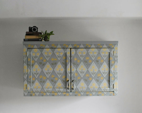 'Buttercup' Decorative Pine Wall Cabinet