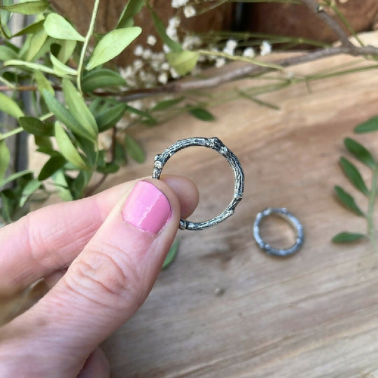 Sterling Silver Twig Ring