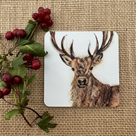 Stag Coaster