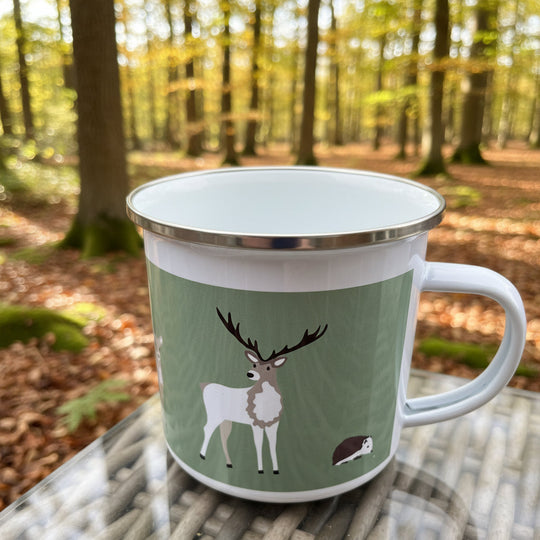 Enamel Mugs ~ Woodland Wildlife
