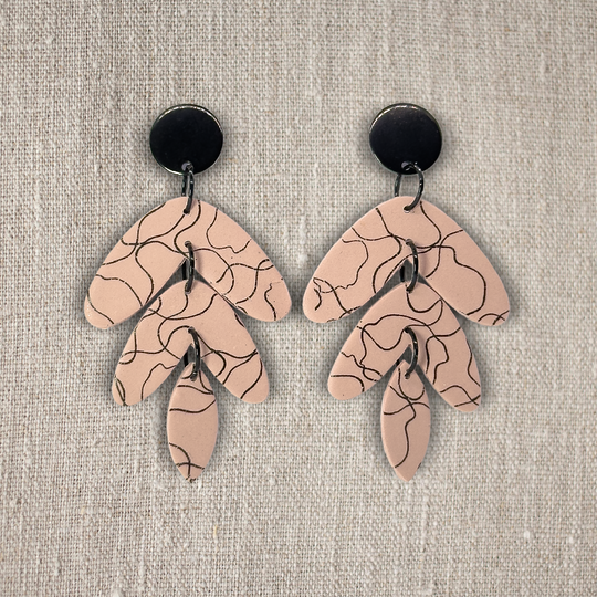 Frida | Blush | Statement Earrings