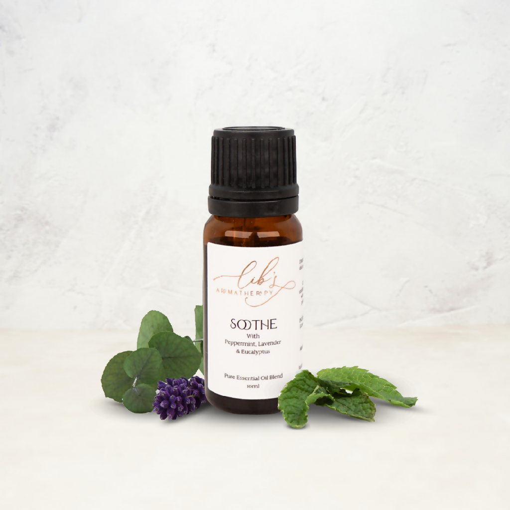 Lib's Aromatherapy Soothe with Peppermint, Lavender & Eucalyptus Essential Oil Blend