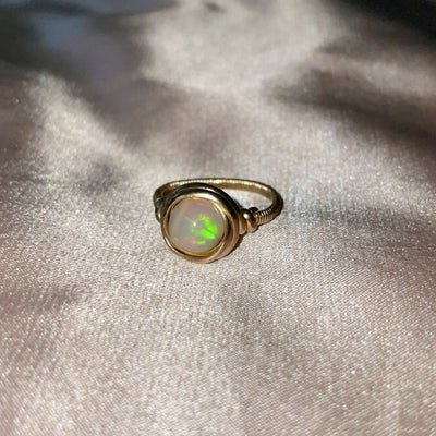 Ethiopian Opal 12ct Gold Filled Ring