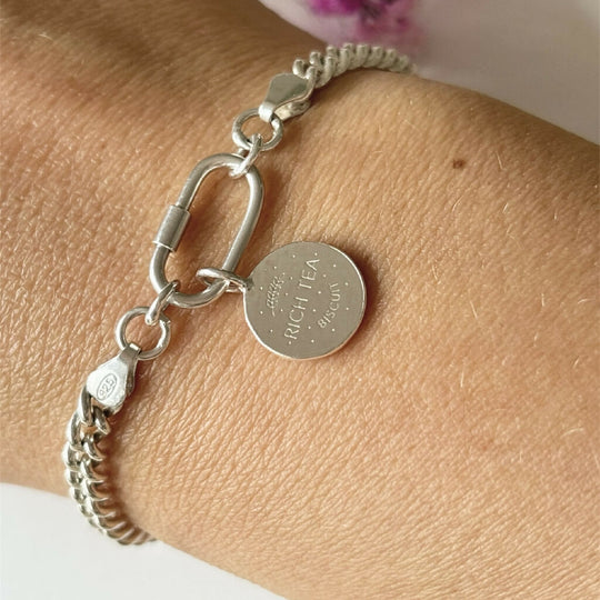 Rich Tea Biscuit Charm Bracelet