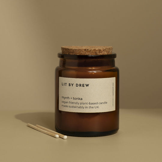 Myrrh & Tonka Natural Wax Candle - Medium
