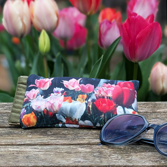 Tulip Velvet Glasses Case