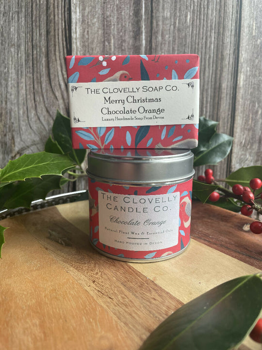 Chocolate Orange Christmas Candle and Soap Set