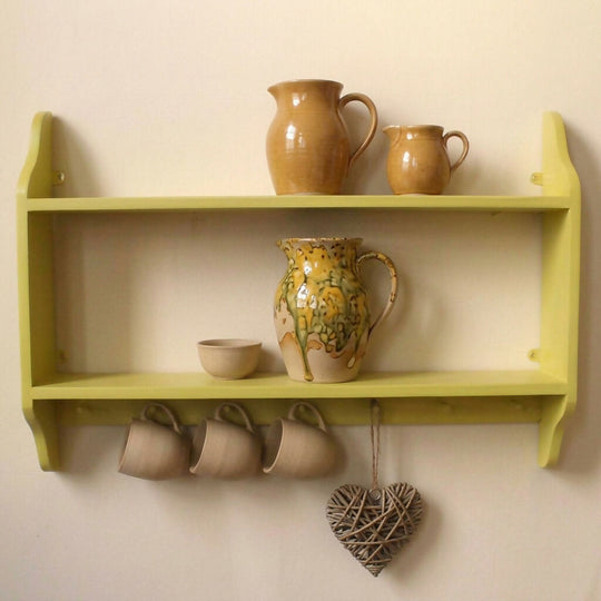 Two Tier Shelf With 3, 5 or 7 Useful Little Shaker Pegs
