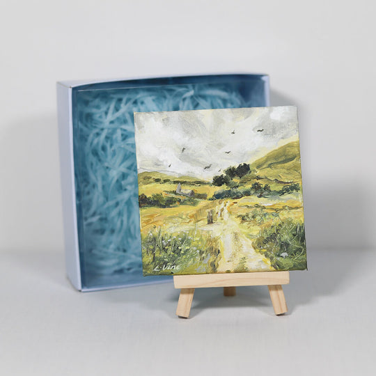 Original Mini Painting - Footpath to St Enodoc, Cornwall