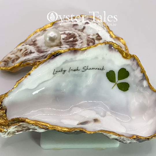 Lucky Irish Shamrock - Oyster Ring/Trinket Dish