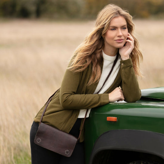 The Kenitra Shoulder Bag in Dark Brown