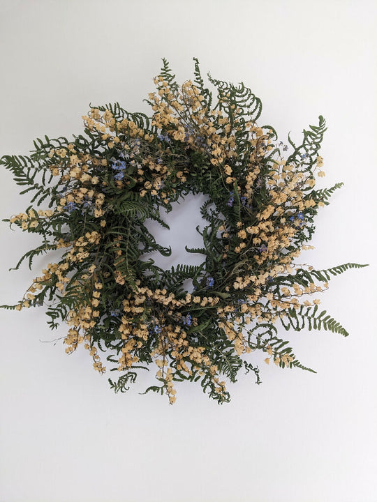 Handmade Lily of the Valley Dried Flower Wreath