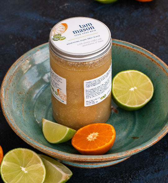 Mandarin & Lime Sugar Body Scrub with Green Coffee Oil, 450g