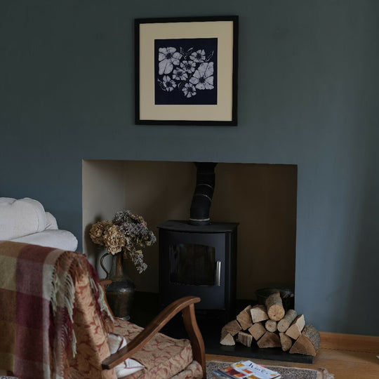 Marguerites Hand Dyed Batik Painting