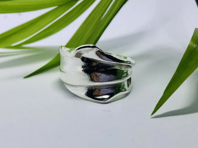 One of a Kind, Silver Statement Ring part of the 'Fluid' Collection