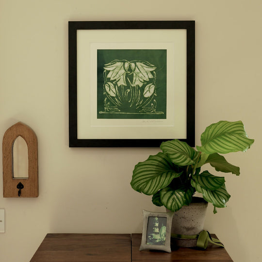 Day Lilies Hand Dyed Batik Painting