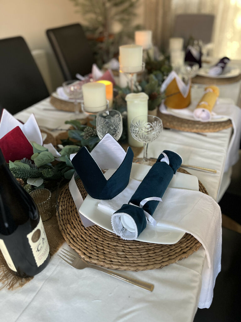 Luxury Velvet Christmas Cracker Hats/Crowns Eco and Reusable - 8 Colours