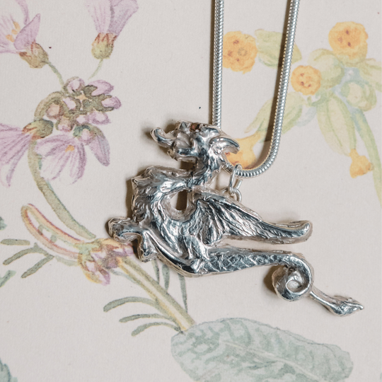 Silver Dragon Necklace