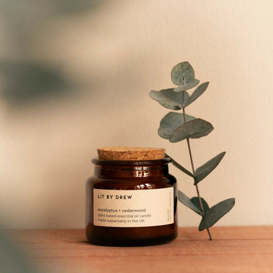 Eucalyptus & Cedarwood - Pure Essential Oil Candle - Small