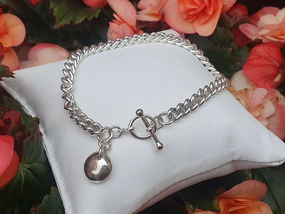 The Silver Pebble Bracelet | Sterling Silver Organic Charm Bracelet