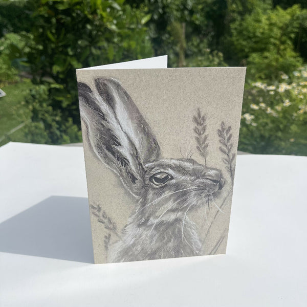 Harvest Hare #2 Greeting Card