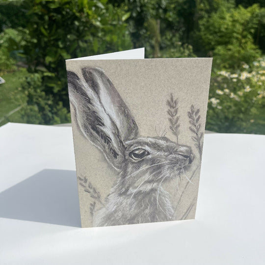 Harvest Hare #2 Greeting Card