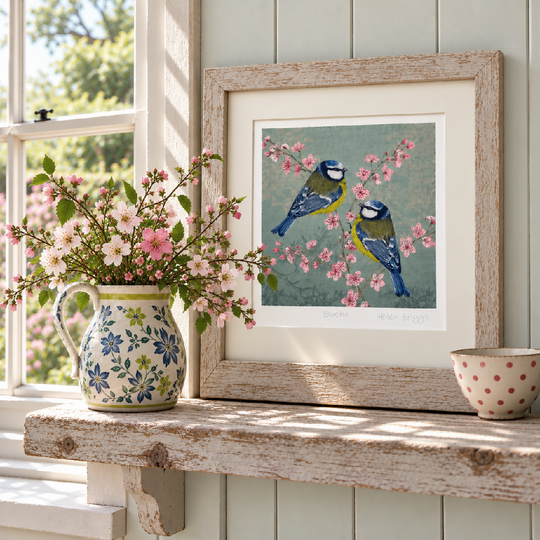 Bluetit -Signed and mounted Giclée Art Print