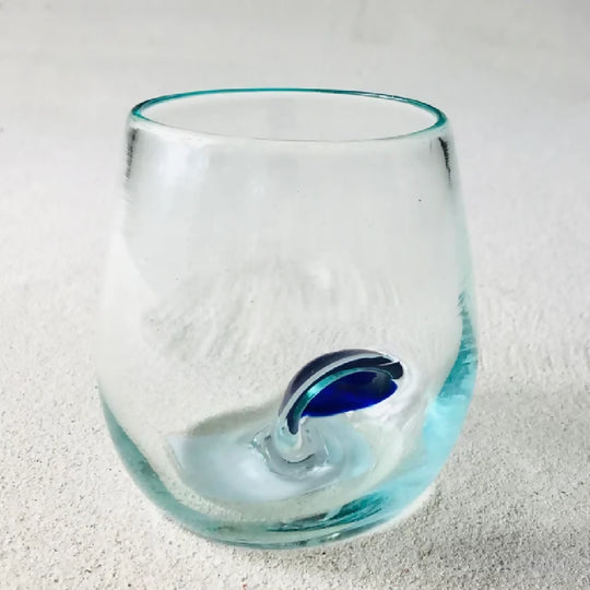 Blown Glass Thumb’ler - Colour Dimple
