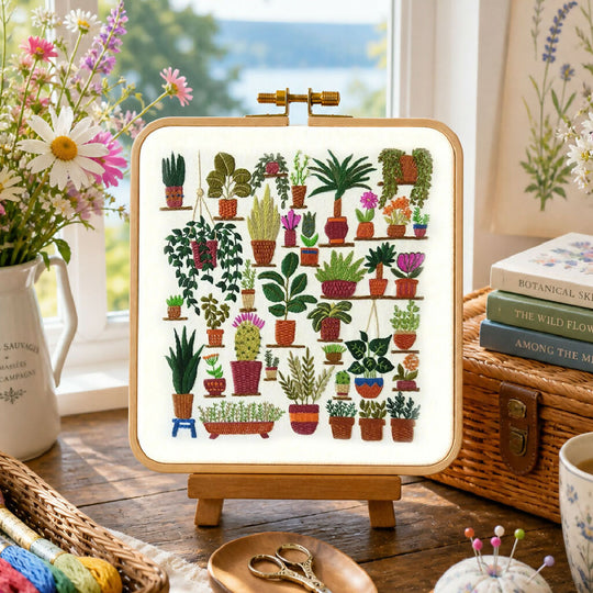 Plantopia Modern Hand Embroidery Kit
